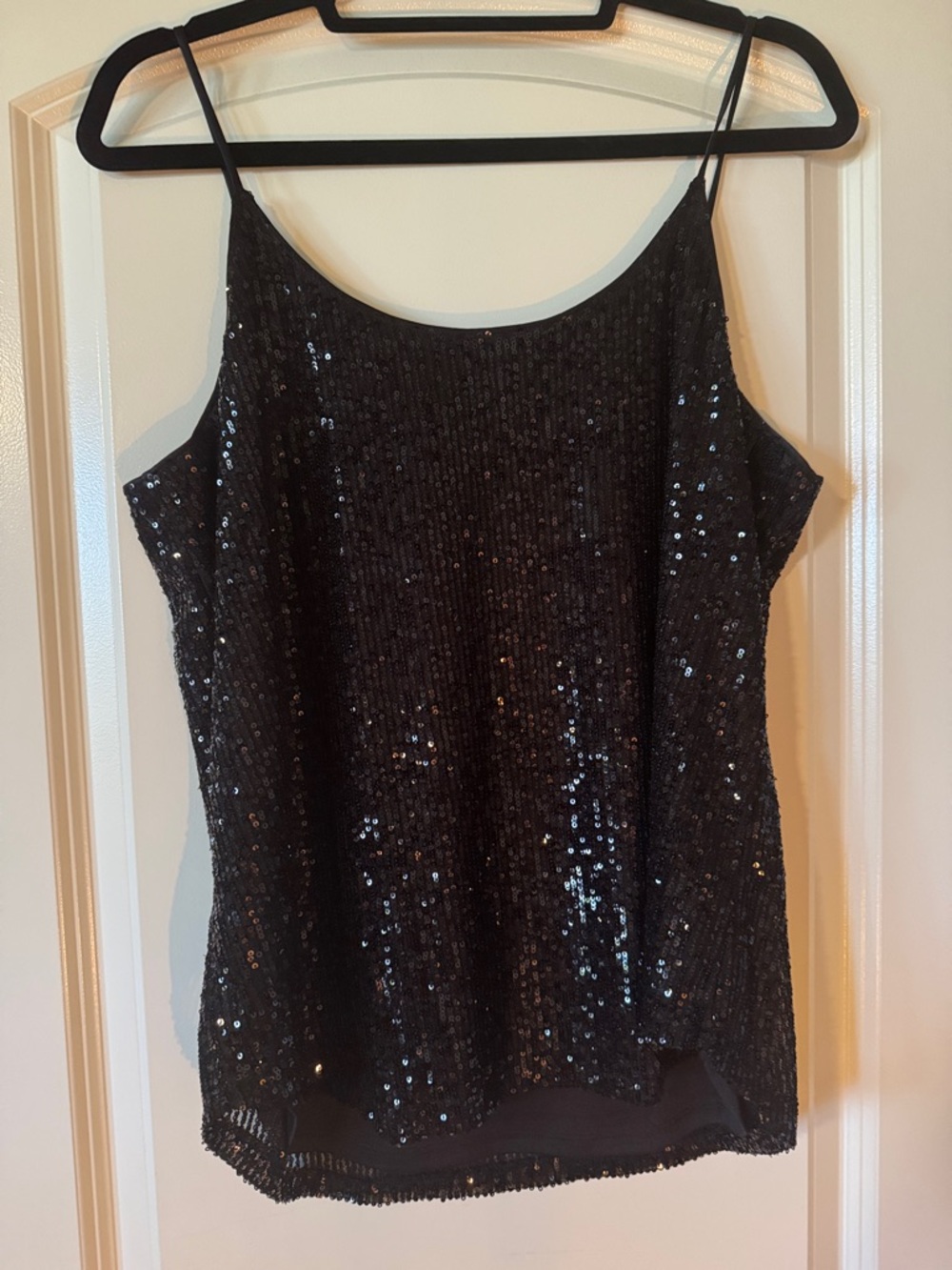 Bar III Black Sequin Camisole Tank Top - Picture 3 of 3